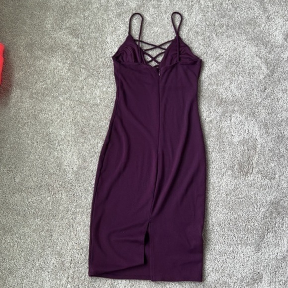 Wedding Guest Dress Sexy Spaghetti Strap Midi Dress - Picture 3 of 3